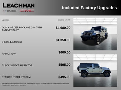 2016 Jeep Wrangler Unlimited 75th Anniversary
