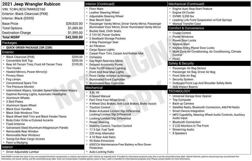 2021 Jeep Wrangler Rubicon