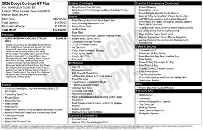 2026 Dodge Durango GT Plus