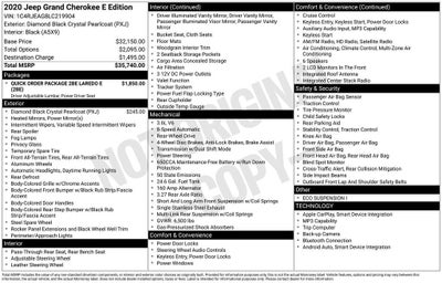 2020 Jeep Grand Cherokee Laredo E