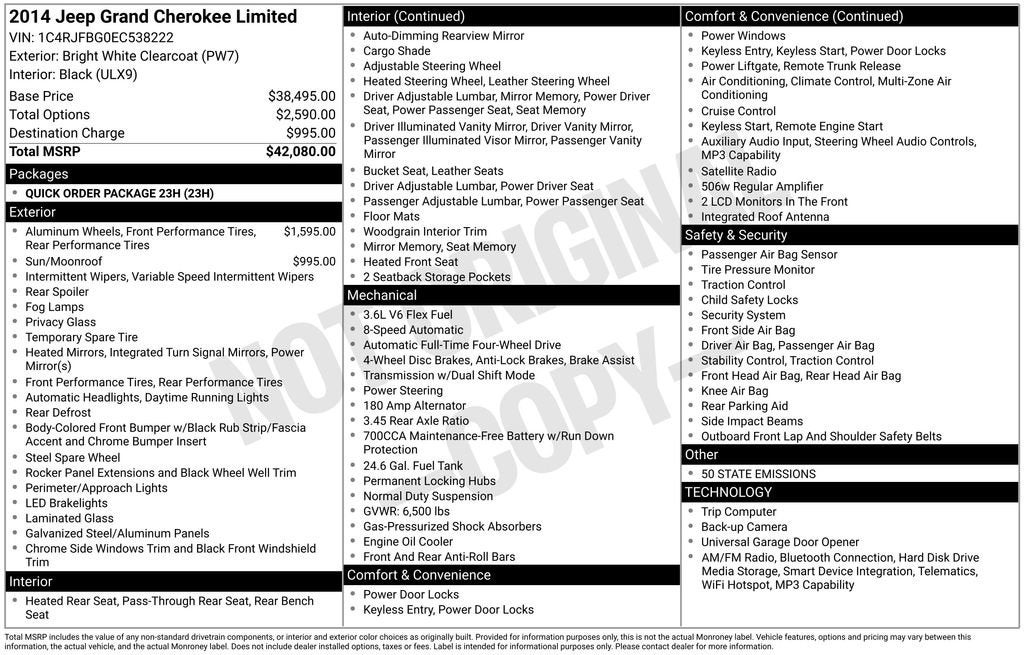 2014 Jeep Grand Cherokee Limited