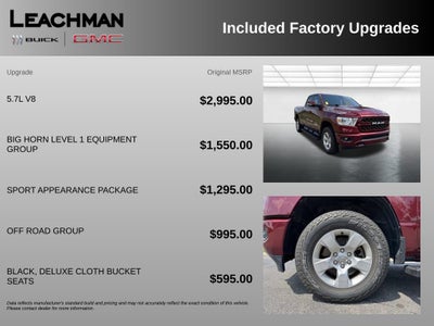 2022 RAM 1500 Big Horn Quad Cab 4x4 6'4" Box