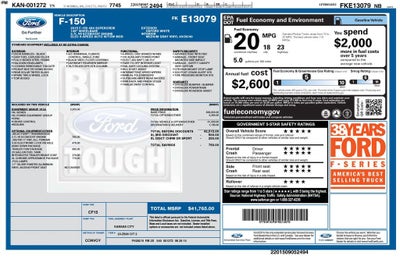 2015 FORD TRUCK F-150 Base