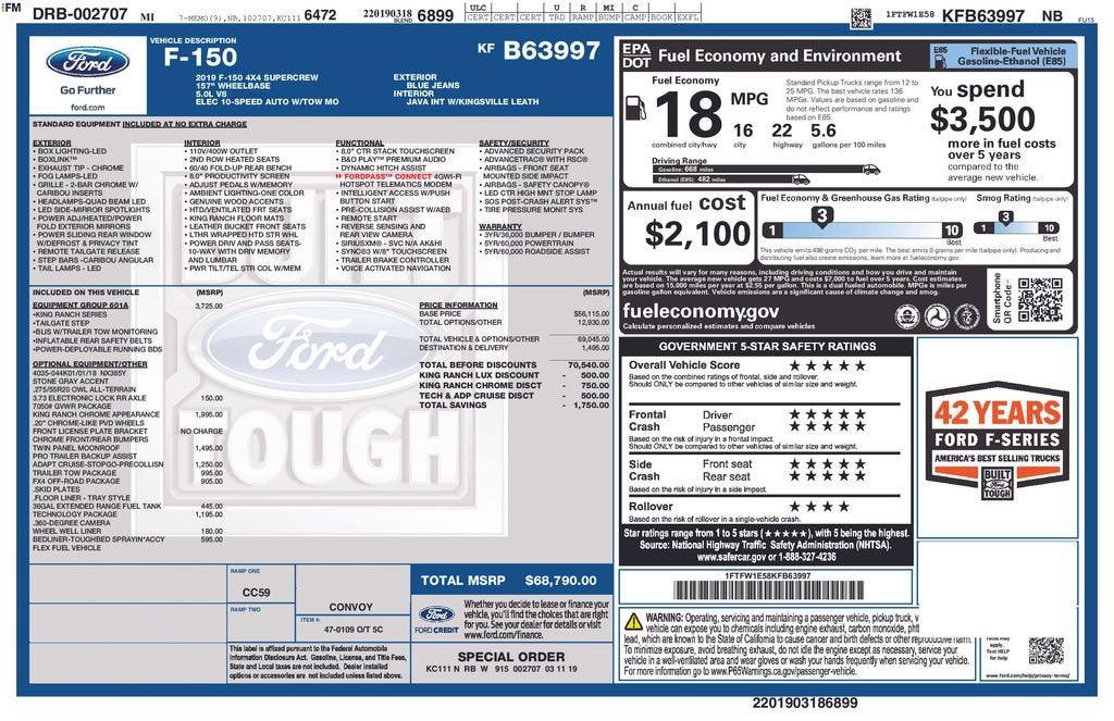 2019 Ford F-150 King Ranch