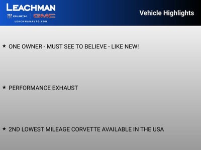 2019 Chevrolet Corvette Stingray 1LT