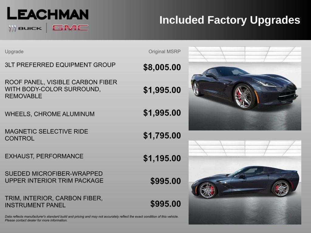 2014 Chevrolet Corvette Stingray Z51 3LT