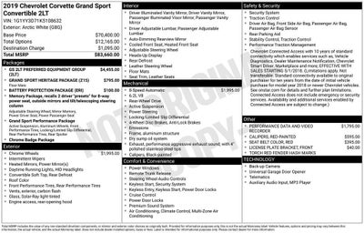 2019 Chevrolet Corvette Grand Sport Grand Sport 2LT