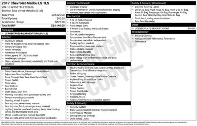 2017 Chevrolet Malibu LS