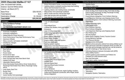 2025 Chevrolet Malibu 1LT