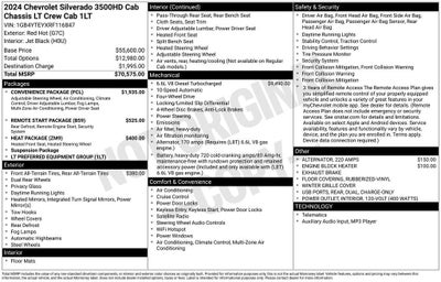 2024 Chevrolet Silverado 3500 HD Chassis Cab LT