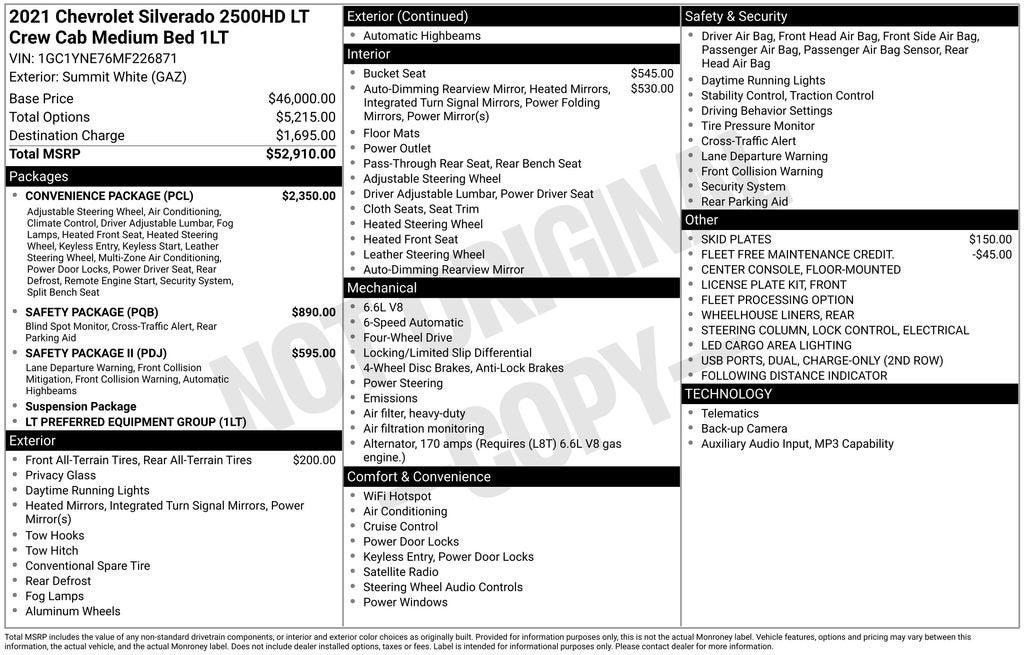 2021 Chevrolet Silverado 2500 HD LT
