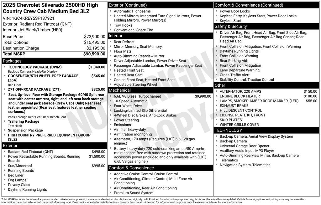 2025 Chevrolet Silverado 2500 HD High Country