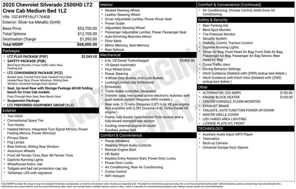 2020 Chevrolet Silverado 2500 HD LTZ