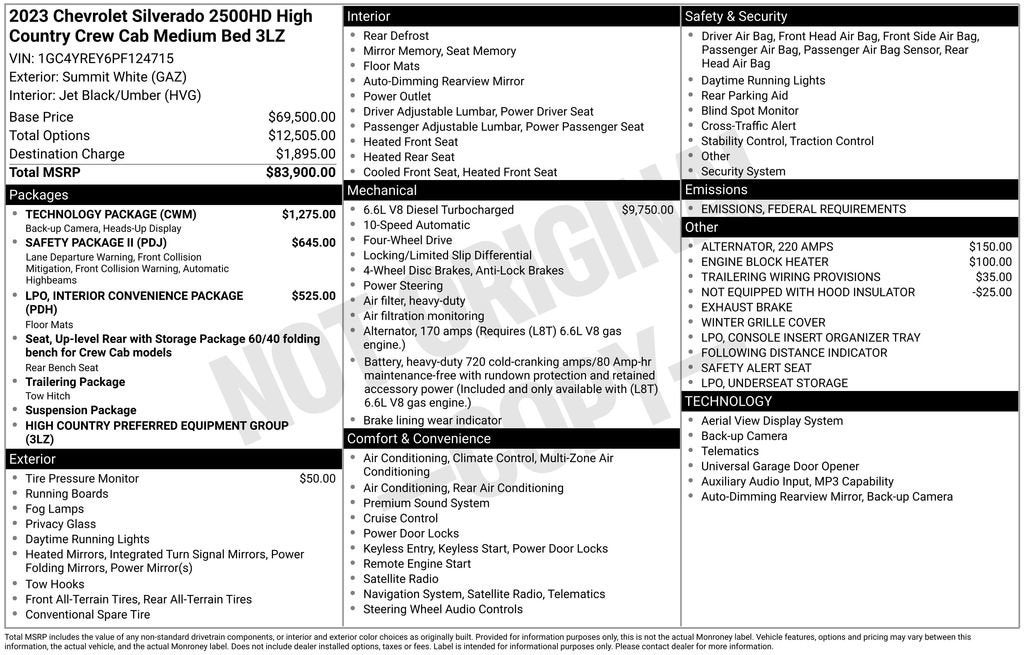 2023 Chevrolet Silverado 2500 HD High Country