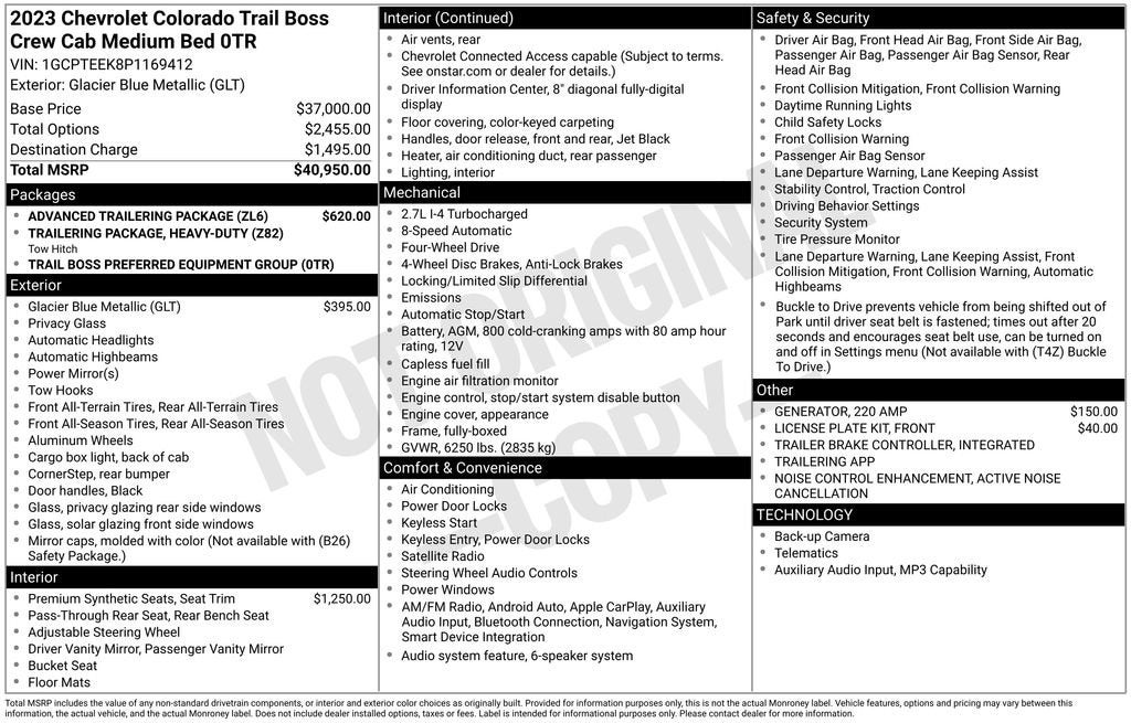 2023 Chevrolet Colorado Trail Boss