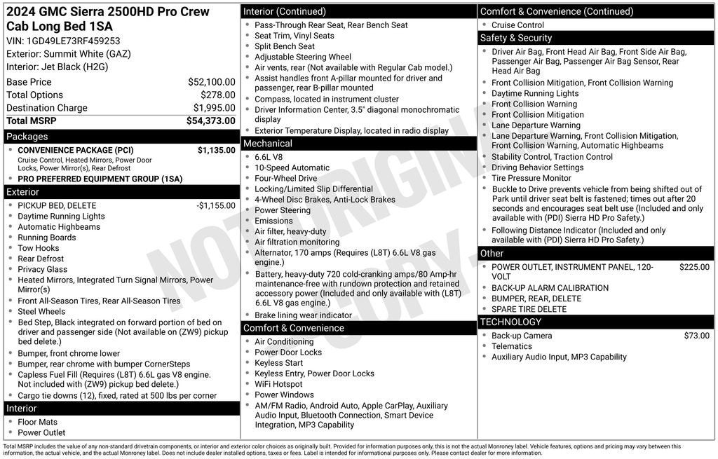 2024 GMC Sierra 2500 HD Pro