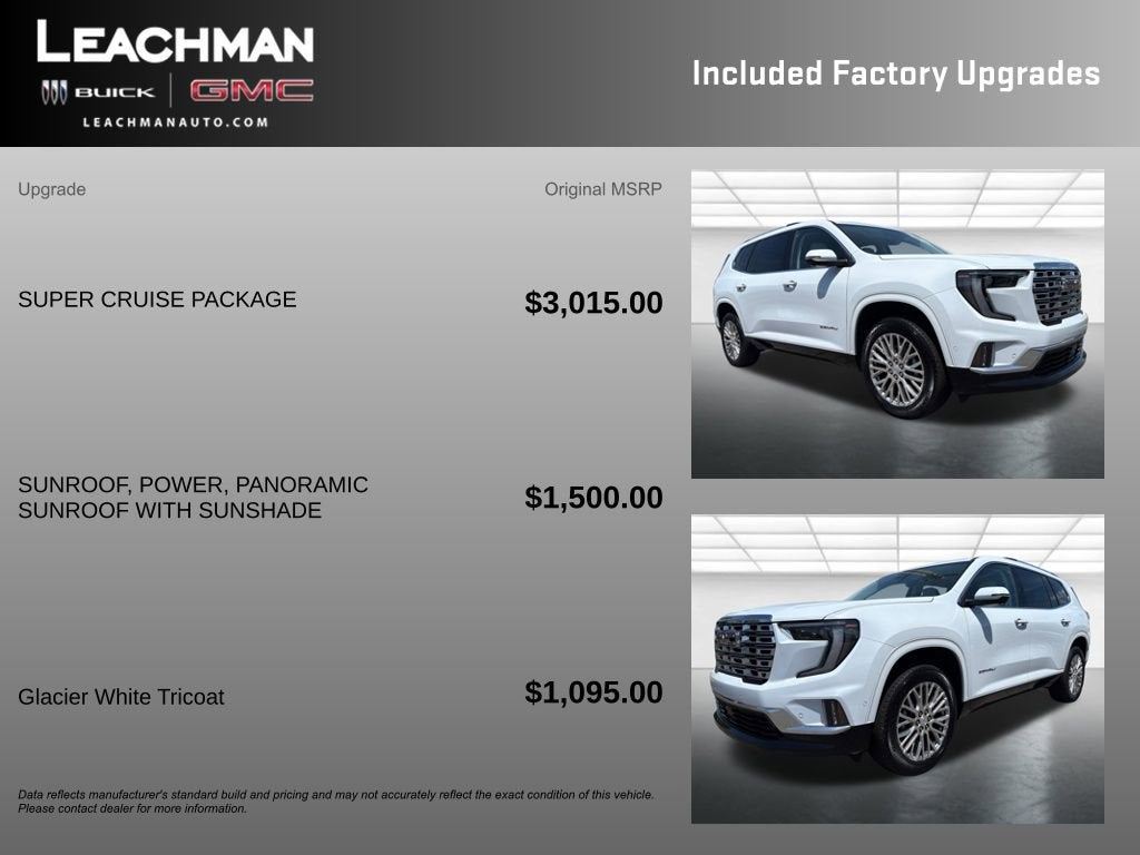 2026 GMC Acadia Denali