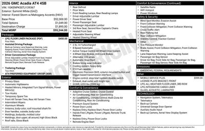 2026 GMC Acadia AT4