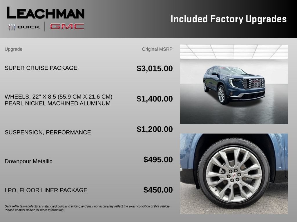 2026 GMC Acadia Denali