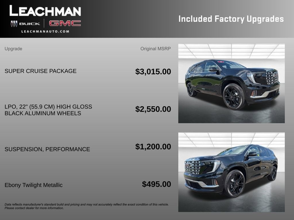 2026 GMC Acadia Denali