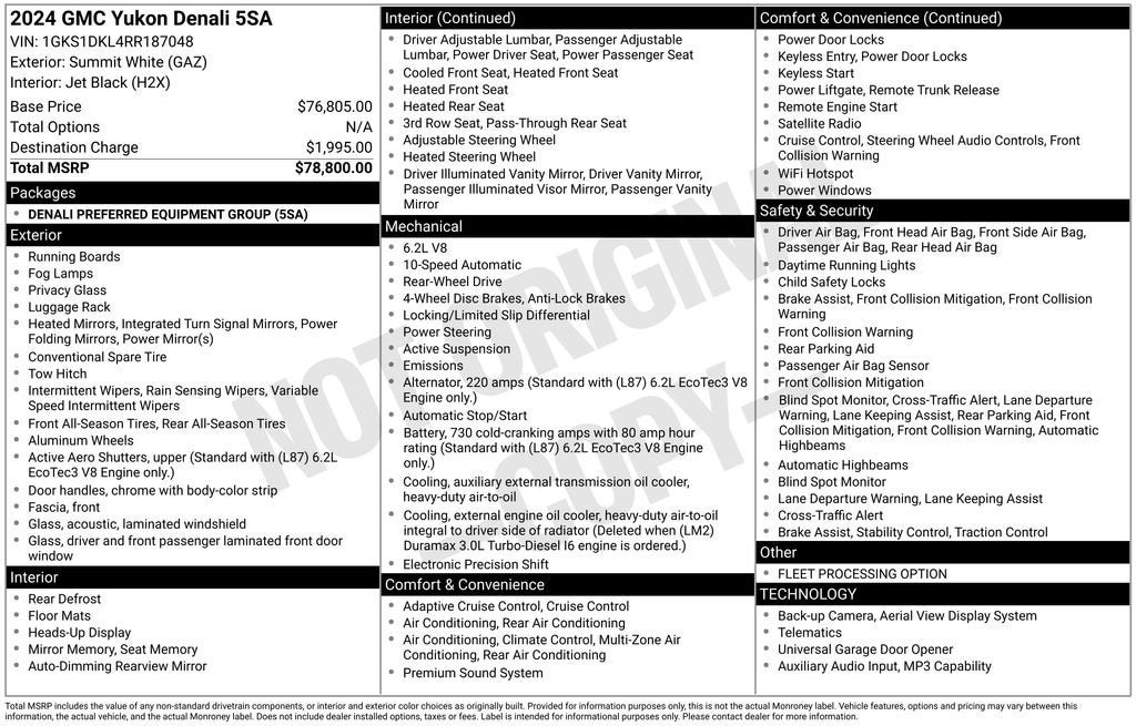 2024 GMC Yukon Denali