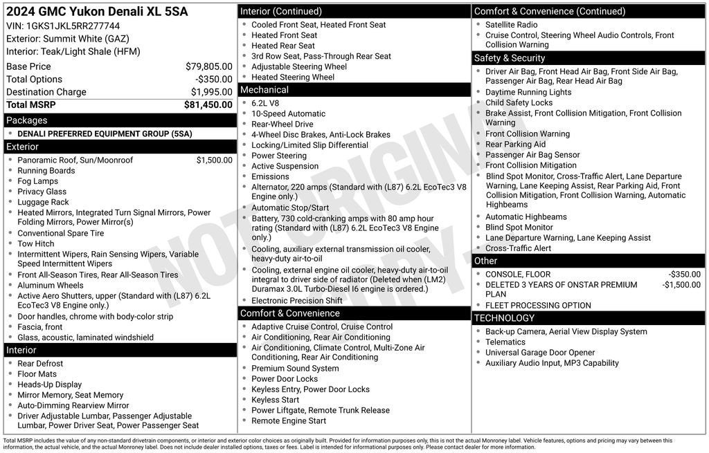 2024 GMC Yukon XL Denali