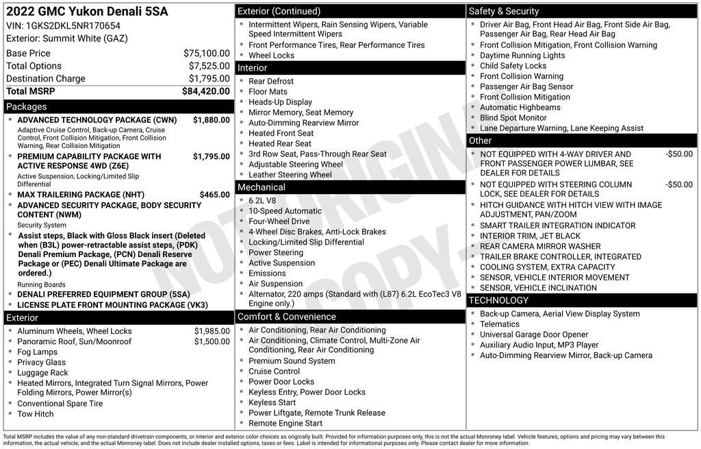 2022 GMC Yukon Denali