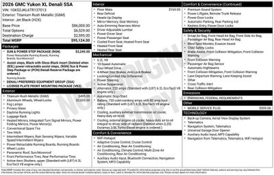 2026 GMC Yukon XL Denali