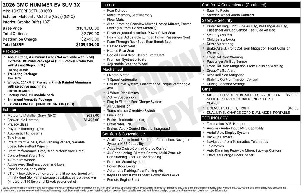 2026 GMC HUMMER EV SUV 3X