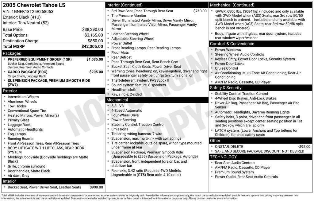 2005 Chevrolet Tahoe LS