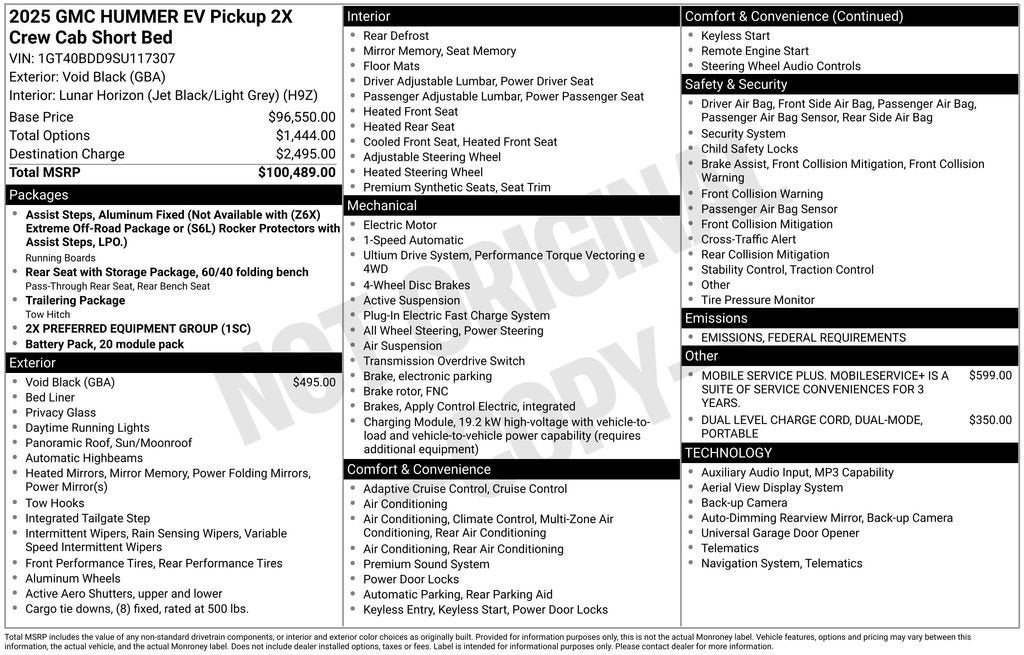 2025 GMC HUMMER EV Pickup 2X