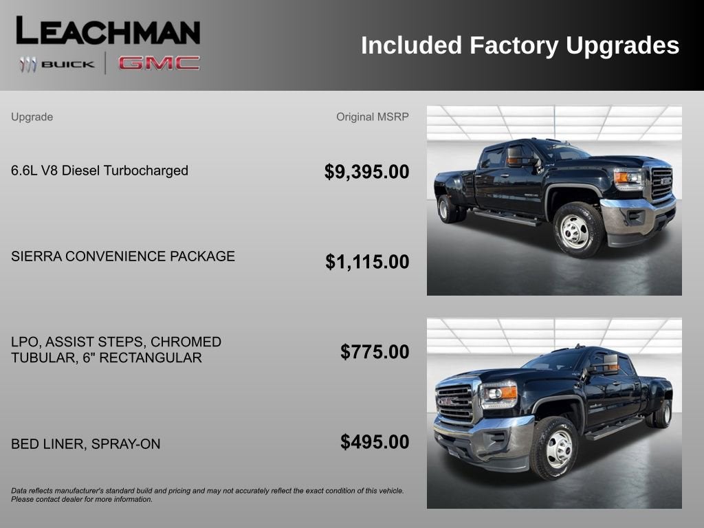 2018 GMC Sierra 3500 HD CREW CAB 4WD 153.