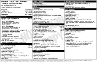 2020 GMC Sierra 2500 HD Denali