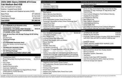 2026 GMC Sierra 2500 HD AT4