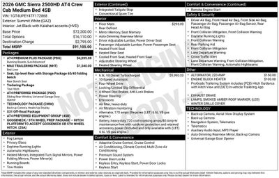 2026 GMC Sierra 2500 HD AT4