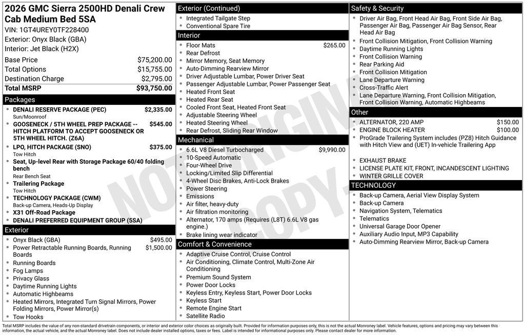 2026 GMC Sierra 2500 HD Denali