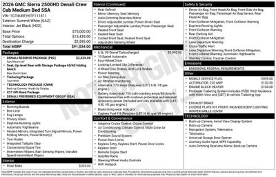 2026 GMC Sierra 2500 HD Denali