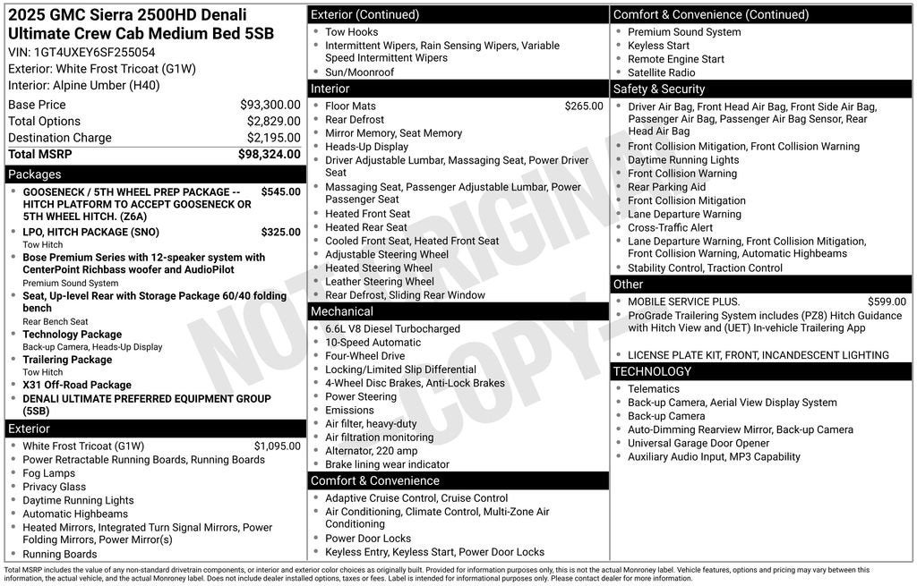 2025 GMC Sierra 2500 HD Denali Ultimate