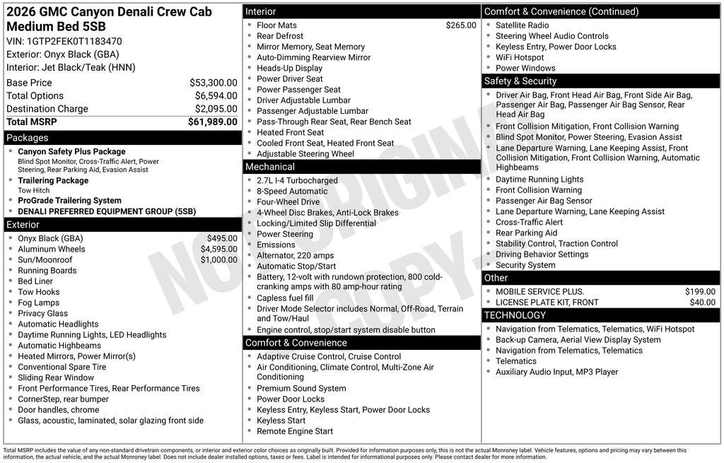 2026 GMC Canyon Denali