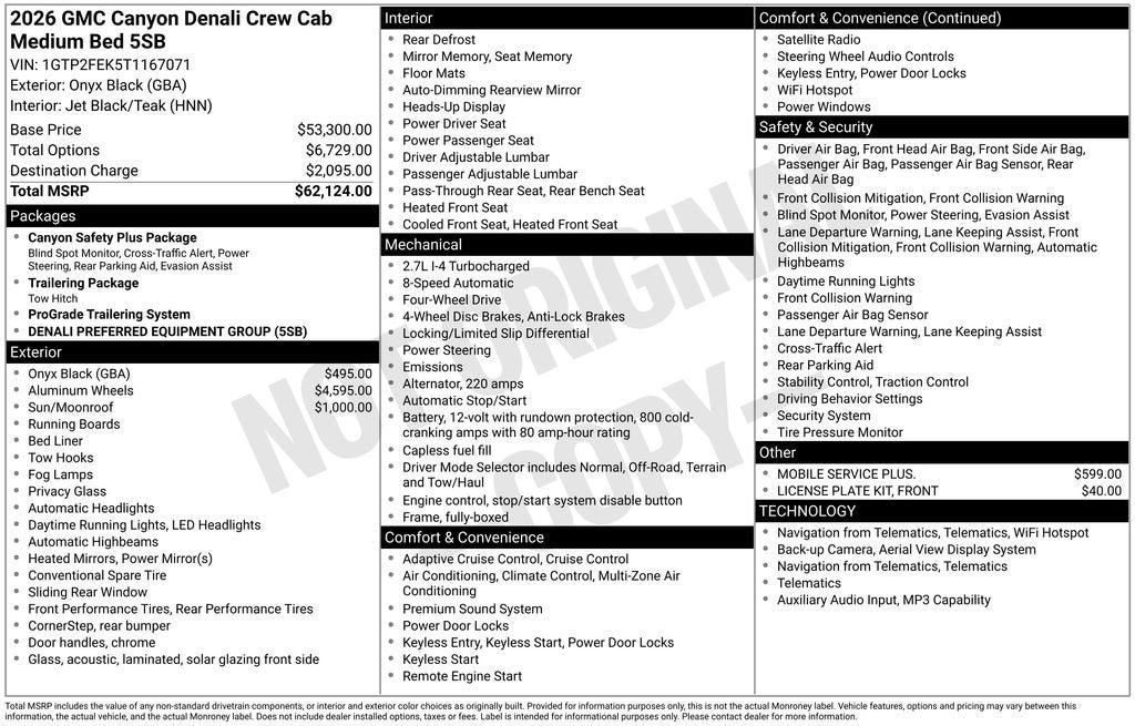 2026 GMC Canyon Denali