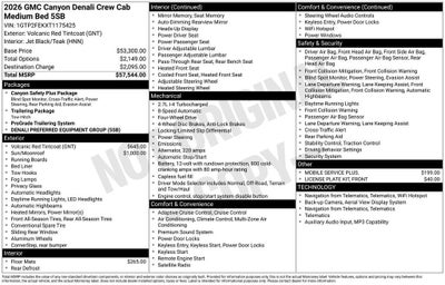 2026 GMC Canyon Denali
