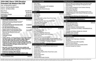 2026 GMC Sierra 1500 Elevation