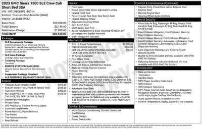 2023 GMC Sierra 1500 SLE