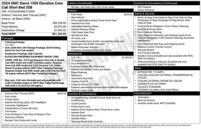2024 GMC Sierra 1500 Elevation
