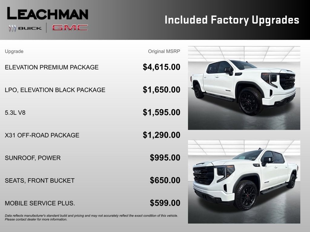 2026 GMC Sierra 1500 Elevation