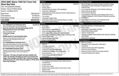 2026 GMC Sierra 1500 SLT