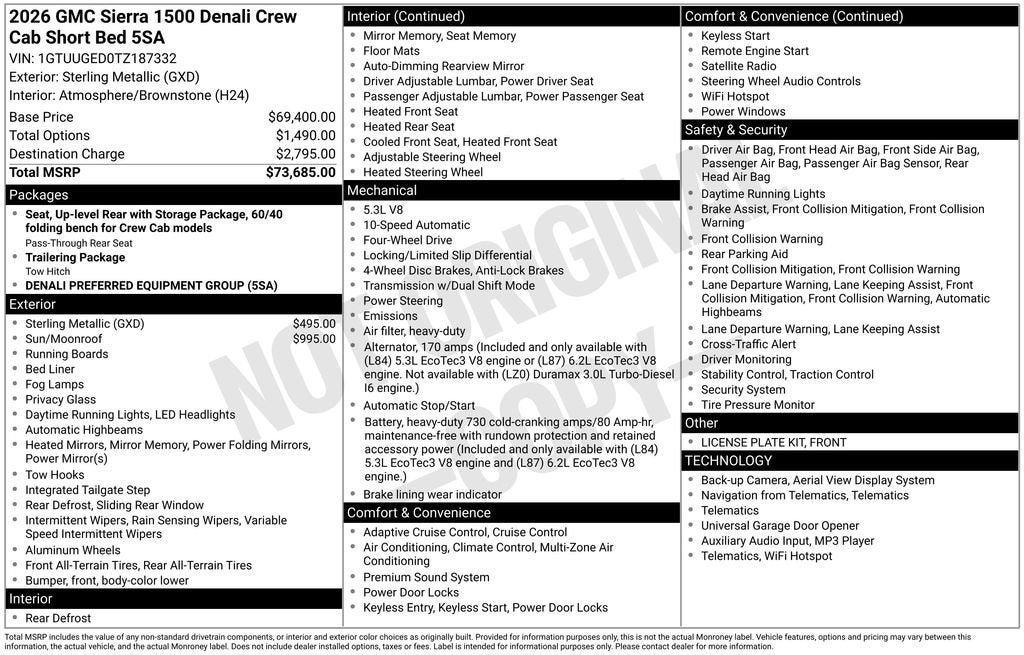 2026 GMC Sierra 1500 Denali