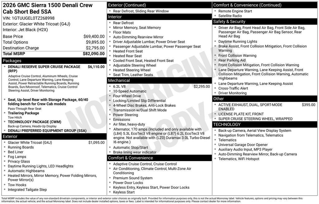 2026 GMC Sierra 1500 Denali