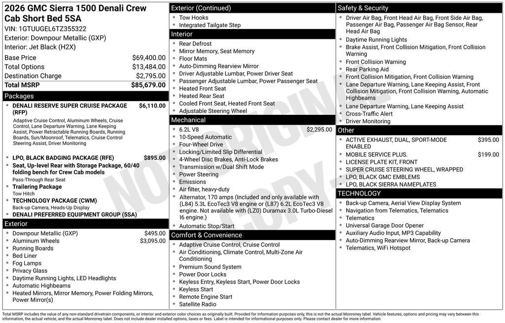 2026 GMC Sierra 1500 Denali