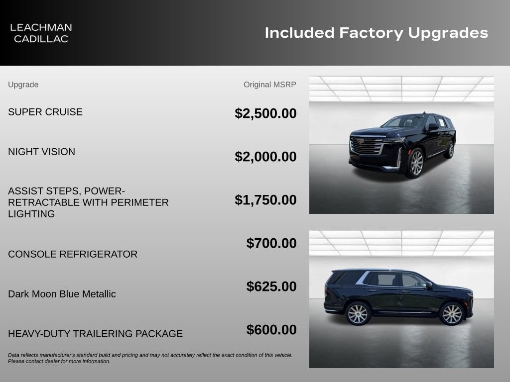 2023 Cadillac Escalade 4WD Premium Luxury Platinum